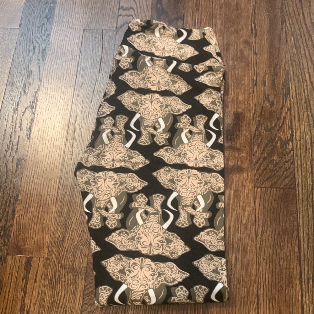 LuLaRoe Elephant Leggings One Size - Vintage